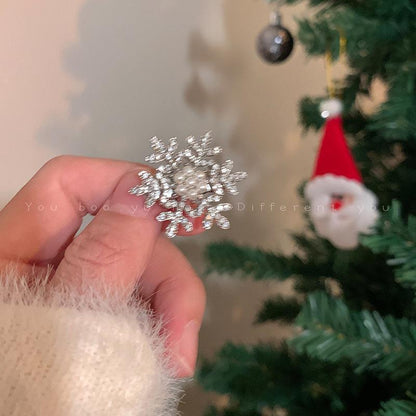 Crystal Snowflake Hair Pin