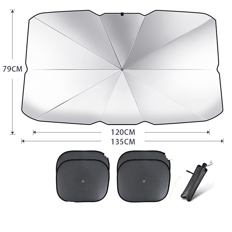 Foldable Car Windshield Sun Shade Umbrella UV Protection Heat Insulation