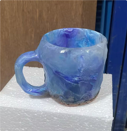 Resin Mineral Crystal Coffee Mug