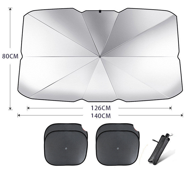 Foldable Car Windshield Sun Shade Umbrella UV Protection Heat Insulation