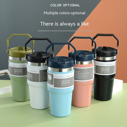 Sports Water Bottle with Handle, Tumbler Cup