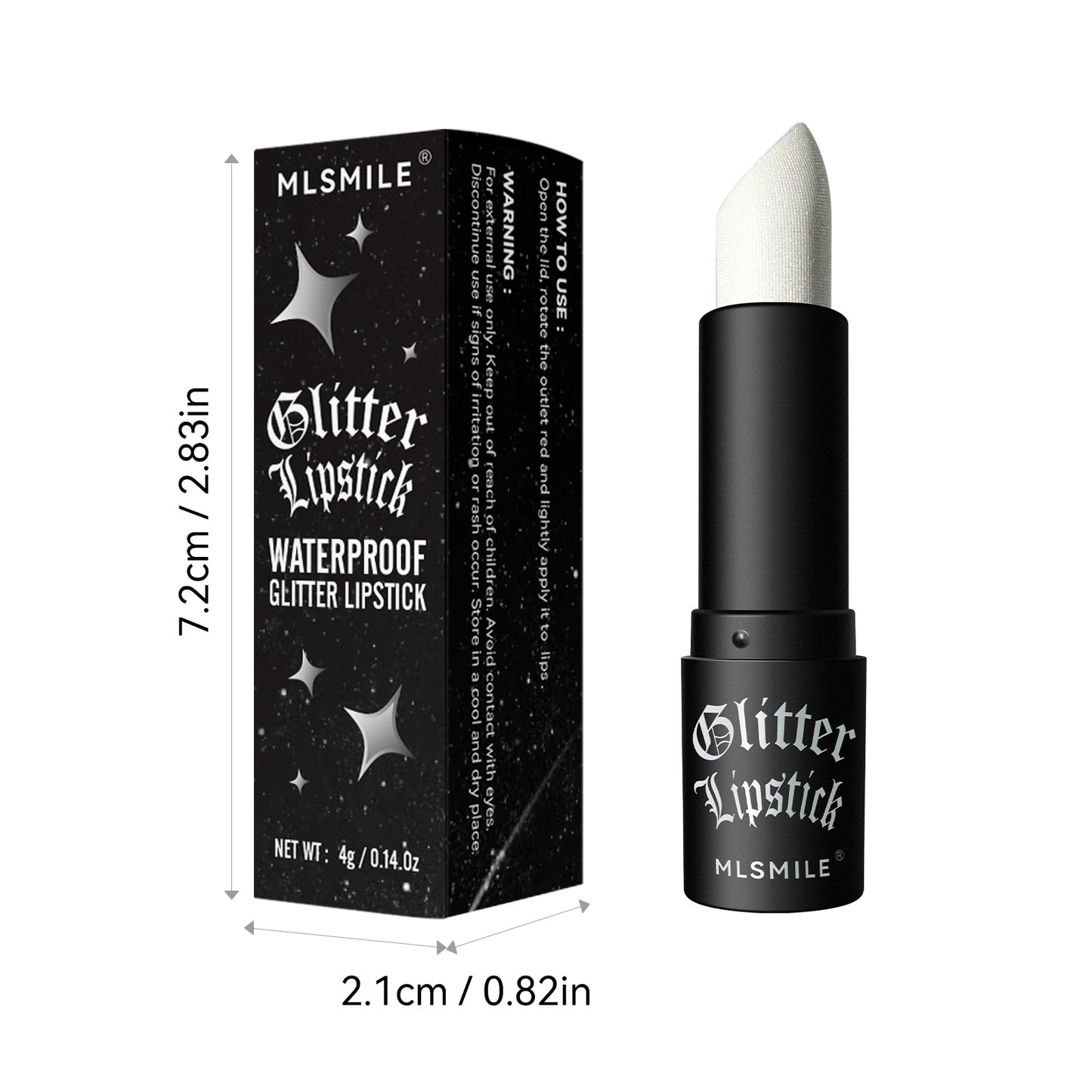 Glittering Lipstick, Long Lasting Nourishing Moisturizing 7 Colour