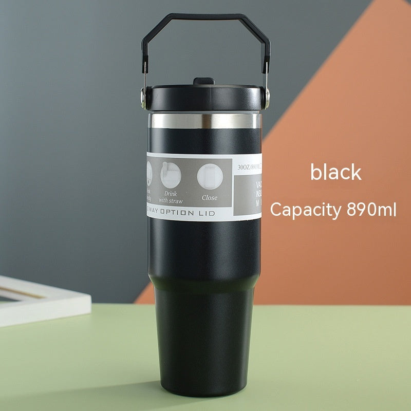 Sports Water Bottle with Handle, Tumbler Cup