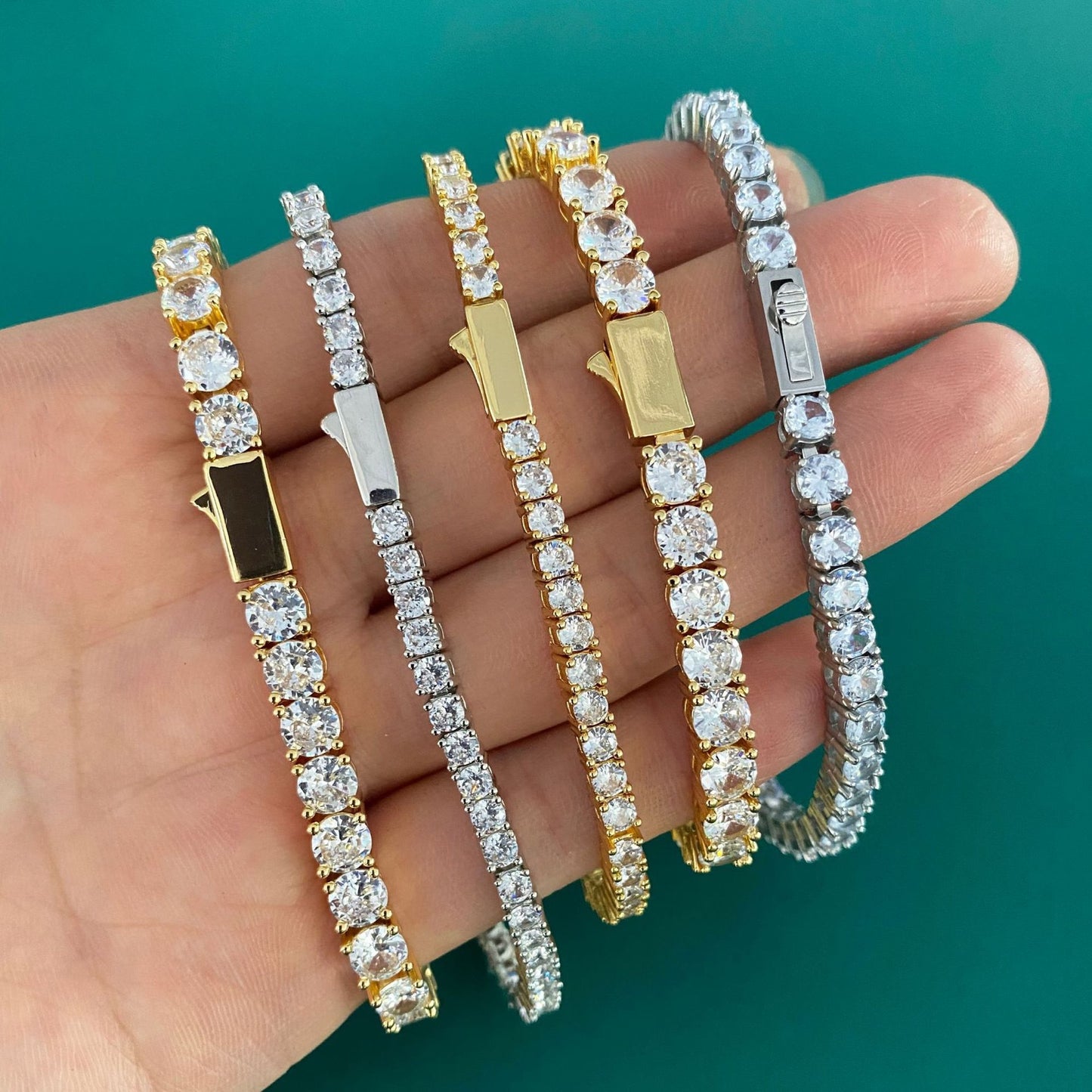 Stainless Steel Zircon Bracelet