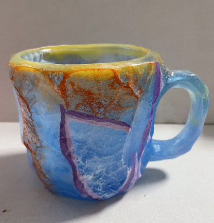 Resin Mineral Crystal Coffee Mug