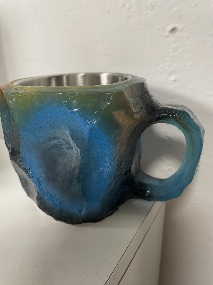 Resin Mineral Crystal Coffee Mug